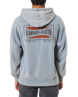 Scrubber Hoodie in Washed Blue Sand Wash