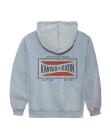 Scrubber Hoodie in Washed Blue Sand Wash