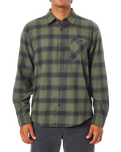 Derek Flannel Shirt in Black Wash