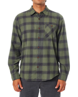 Derek Flannel Shirt in Black Wash