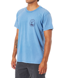 Keys T-Shirt in Bay Blue Sand Wash