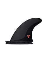 QD2 3.75 Alpha Quad Rear Fin in Carbon & Aqua