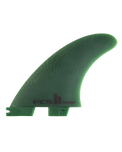 The FCS FCS II Carver Neo Glass Medium Tri Fins in Sage