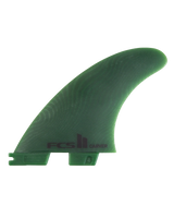 The FCS FCS II Carver Neo Glass Medium Tri Fins in Sage