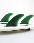 The FCS FCS II Carver Neo Glass Medium Tri Fins in Sage