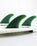 The FCS FCS II Carver Neo Glass Medium Tri Fins in Sage