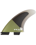 The FCS FCS II Carver PC Tri Surfboard Fins in Eucalyptus