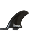 The FCS FCS II Connect Quad Side Byte Small Fins in Black