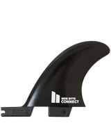 The FCS FCS II Connect Quad Side Byte Small Fins in Black