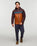 The Cotopaxi Mens Fuego Down Hooded Jacket in Coffee and Sienna