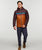 The Cotopaxi Mens Fuego Down Hooded Jacket in Coffee and Sienna