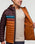 The Cotopaxi Mens Fuego Down Hooded Jacket in Coffee and Sienna