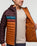 The Cotopaxi Mens Fuego Down Hooded Jacket in Coffee and Sienna