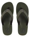 The Foamlife Mens Tarlan Mens Flip Flops in Olive