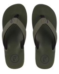 The Foamlife Mens Tarlan Mens Flip Flops in Olive