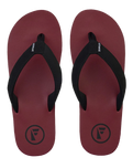 The Foamlife Mens Traa Flip Flops in Clay Red