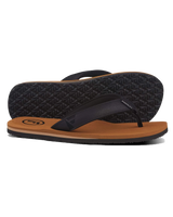 The Foamlife Mens Seales Mens Flip Flops in Tan & Black