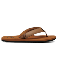 The Foamlife Mens Seales Mens Flip Flops in Tan & Tan