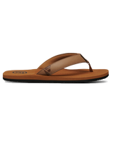 The Foamlife Mens Seales Mens Flip Flops in Tan & Tan