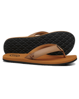 The Foamlife Mens Seales Mens Flip Flops in Tan & Tan