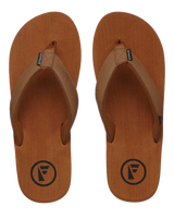 The Foamlife Mens Seales Mens Flip Flops in Tan & Tan