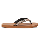 The Foamlife Womens Selene Flip Flops in Latte Brown