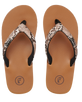 The Foamlife Womens Selene Flip Flops in Latte Brown