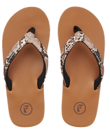 The Foamlife Womens Selene Flip Flops in Latte Brown