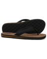 The Foamlife Mens Mully Cork Flip Flops in Black