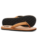 The Foamlife Mens Mully Cork Flip Flops in Tan