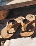 The Foamlife Mens Mully Cork Flip Flops in Tan