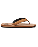 The Foamlife Mens Mully Cork Flip Flops in Tan