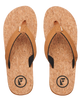 The Foamlife Mens Mully Cork Flip Flops in Tan