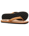 The Foamlife Mens Mully Cork Flip Flops in Tan