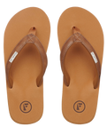 The Foamlife Womens Seales SC Womens Flip Flops in Latte Brown