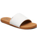 The Foamlife Womens Seales Slide Womens Flip Flops in Latte Brown