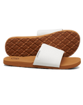 The Foamlife Womens Seales Slide Womens Flip Flops in Latte Brown