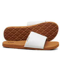 The Foamlife Womens Seales Slide Womens Flip Flops in Latte Brown