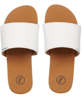 The Foamlife Womens Seales Slide Womens Flip Flops in Latte Brown