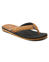 The Foamlife Mens Rullen SC Flip Flops in Tan