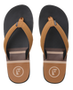 The Foamlife Mens Rullen SC Flip Flops in Tan