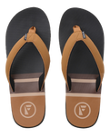 The Foamlife Mens Rullen SC Flip Flops in Tan