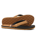 The Foamlife Mens Rullen SC Flip Flops in Tan