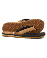 The Foamlife Mens Rullen SC Flip Flops in Tan