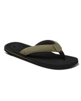 The Foamlife Mens Sully Flip Flops in Black