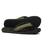 The Foamlife Mens Sully Flip Flops in Black