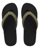 The Foamlife Mens Sully Flip Flops in Black