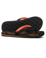 The Foamlife Womens Zikat SC Flip Flops in Black & Brown