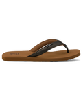 The Foamlife Womens Seales Earth Flip Flops in Brown