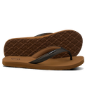 The Foamlife Womens Seales Earth Flip Flops in Brown